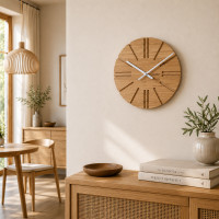 Dubové drevené hodiny Atelier VLAHA VCT1151 33 cm